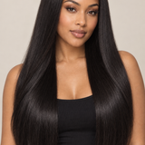 Ladys – Perruques longues lisses – noir naturel